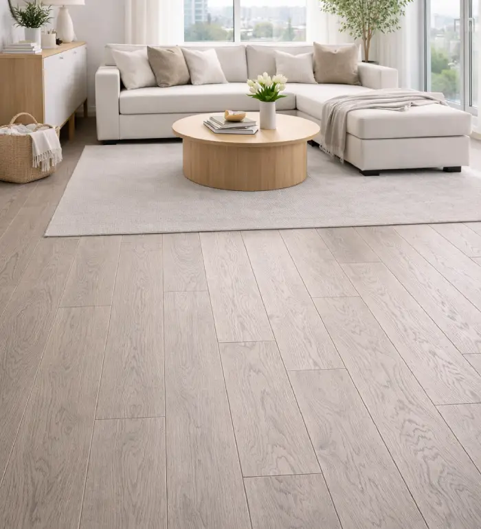 plancher ingénierie chêne blanc custom