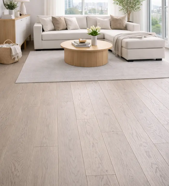plancher ingénierie chêne blanc outremont